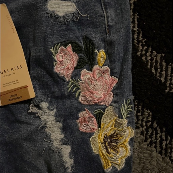 Bundle of embroidered denim jeans - Picture 6 of 12